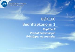 BØK100 Bedriftsøkonomi 1