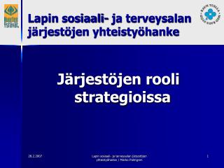 Järjestöjen rooli strategioissa