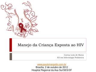 Manejo da Criança Exposta ao HIV