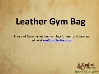 Leather Gym Bag