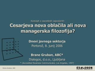 Koncept o zavzetosti zaposlenih: Cesarjeva nova oblačila ali nova managerska filozofija?