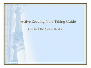 Active Reading Note-Taking Guide