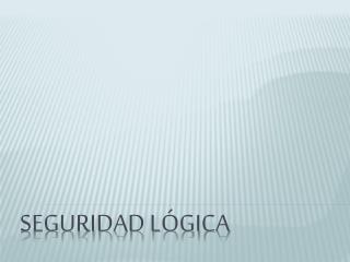 seguridad lógica