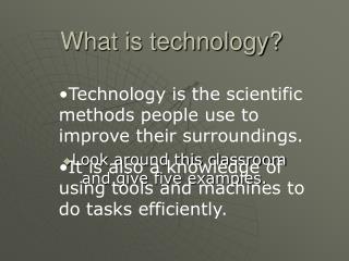 What is technology?