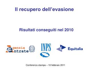 Risultati conseguiti nel 2010