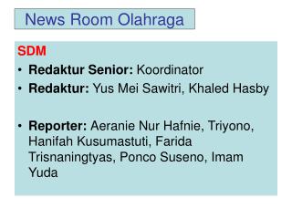 News Room Olahraga