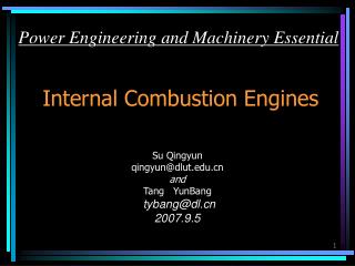 Internal Combustion Engines