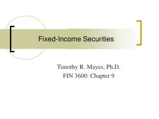 Fixed-Income Securities