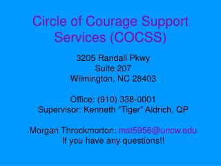 Circle of Courage Support Services (COCSS)