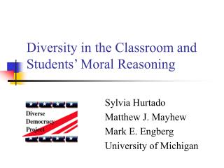 Diversity in the Classroom and Students’ Moral Reasoning