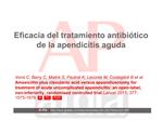 Eficacia del tratamiento antibi tico de la apendicitis aguda