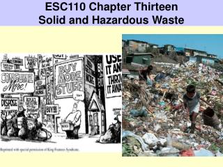 ESC110 Chapter Thirteen Solid and Hazardous Waste