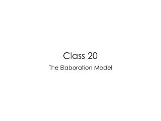 Class 20