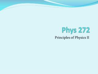 Phys 272