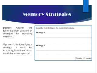 Memory Strategies