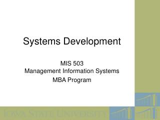 Systems Development