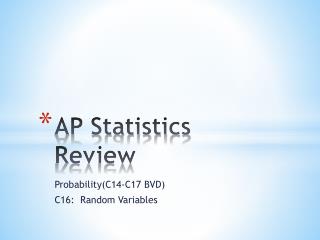 AP Statistics Review