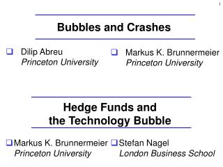 Bubbles and Crashes