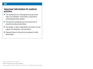 Herbig, B; Dragano , N; Angerer, P Health in the Long-Term Unemployed