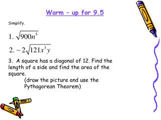 Warm – up for 9.5