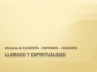 llamado y espiritualidad