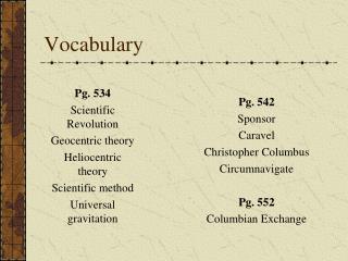 Vocabulary