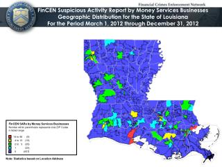 Note: Statistics based on Location Address