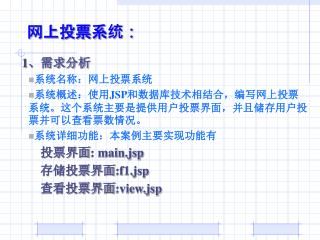 网上投票系统：