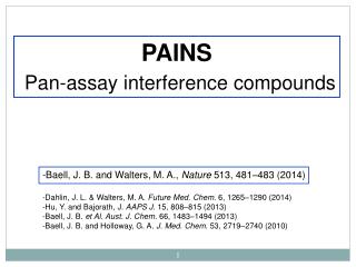 PAINS Pan- assay interference compounds