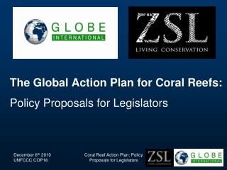 The Global Action Plan for Coral Reefs: Policy Proposals for Legislators