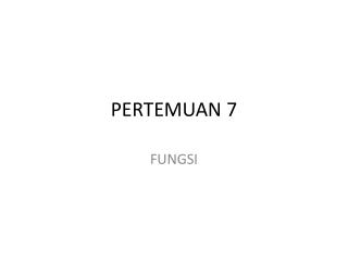 PERTEMUAN 7