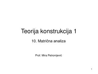 Teorija konstrukcija 1