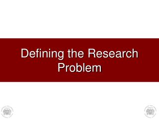 Defining the Research Problem