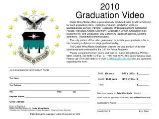 2010 Graduation Video