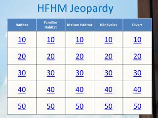 HFHM Jeopardy