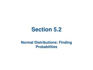 Section 5.2