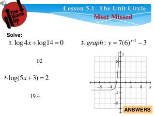 Lesson 5.1- The Unit Circle
