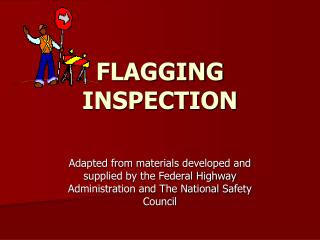 FLAGGING INSPECTION