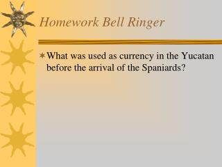 Homework Bell Ringer