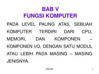 BAB V FUNGSI KOMPUTER