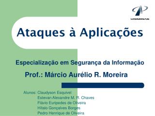 Ataques à Aplicações