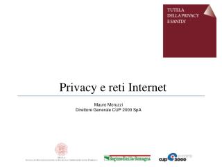 Privacy e reti Internet