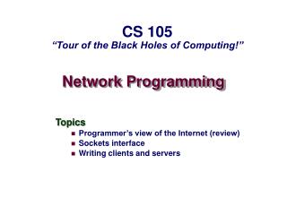 Network Programming