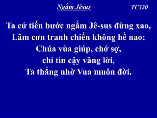 Ngắm Jêsus