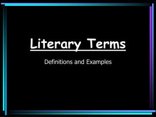 Literary Terms