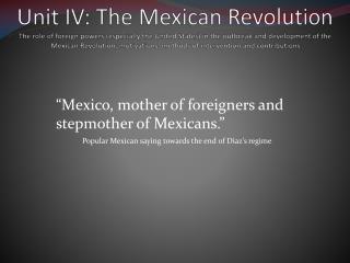 “Mexico, mother of foreigners and stepmother of Mexicans.”