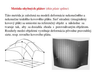 Met ó da oh y bných p látov ( thin plate splin e )