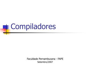 Compiladores