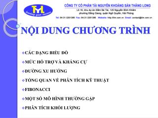 NỘI DUNG CHƯƠNG TRÌNH