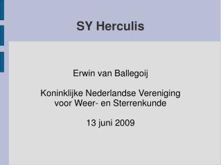 SY Herculis